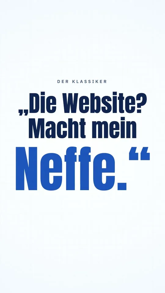 Standbild aus dem Reel Der Neffe