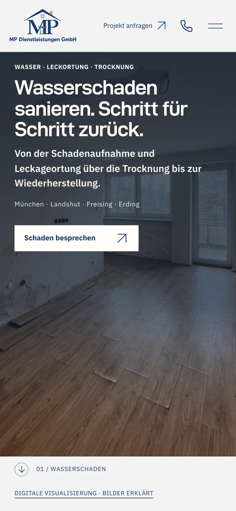 MP Dienstleistungen auf dem Handy